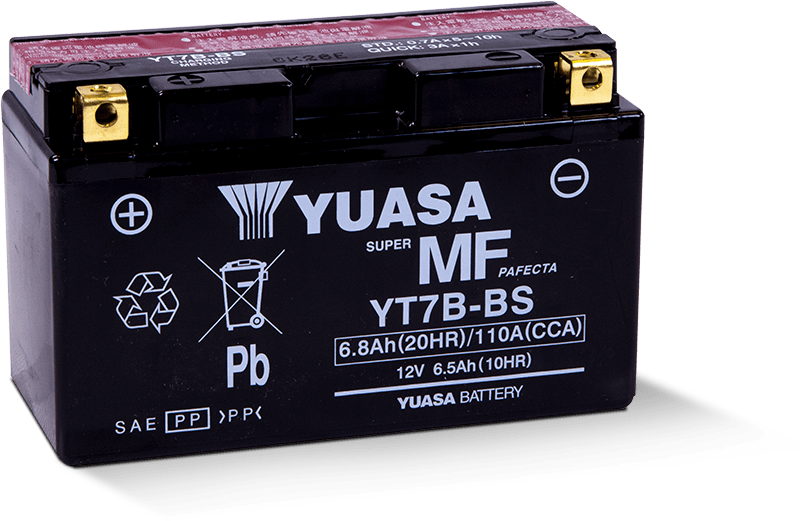 Yuasa Battery YUAM62T7B Yuasa YT7B-BS Maintenance Free AGM 12-Volt Battery W/bottle - User 1