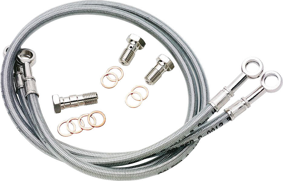 Galfer 17-8402 FK003D267-3 BRAKE LINE FRONT SILVER KAWASAKI