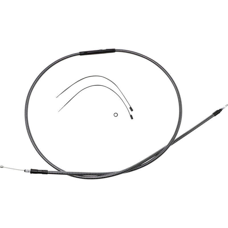 Magnum Shielding High-Efficiency Polished Karbonfibr Clutch Cable /16" - 72106HE For Harley Motorcycles 1987-2006