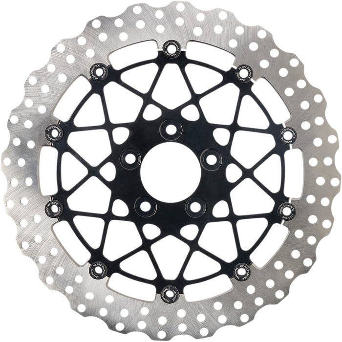PERFORMANCE MACHINE (PM) 1710-3942 0133-1810S-B Two-Piece Brake Rotor - Speedstar Rotor - Rear - 11.8" - Black Ops