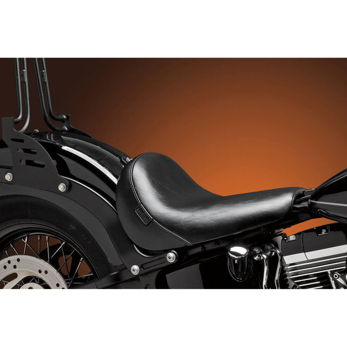 LE PERA 0802-0755 LKS-007 Bare Bones Solo Seat - Smooth - Black - FXS/FLS '11-'15