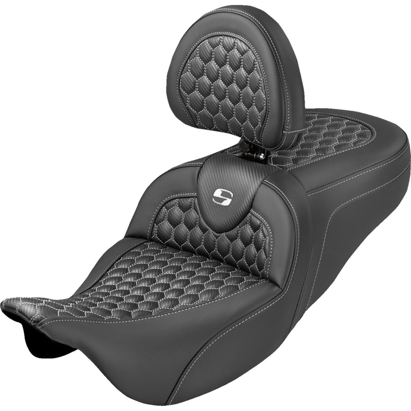 Saddlemen Roadsofa™ Seat - 808-07B-189B6 For Harley Touring 2008-2025