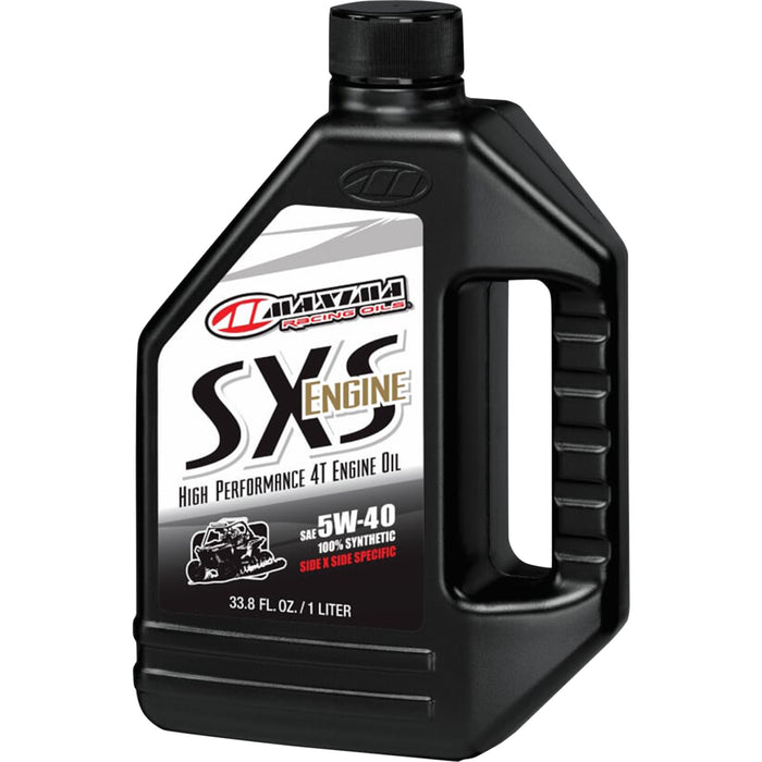 MAXIMA RACING OIL 3601-0778 30-46901 SXS 100% Synthetic 4T Engine Oil SXS UTV Synthetic 4T Oil - 5W-40 - 1L