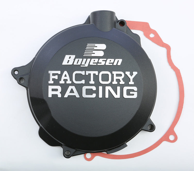 Boyesen Factory Racing Clutch Cover Black - CC-41B For KTM Dirt Bikes 2001-2015 | Husqvarna TC 125 / TE 125 2014-2016