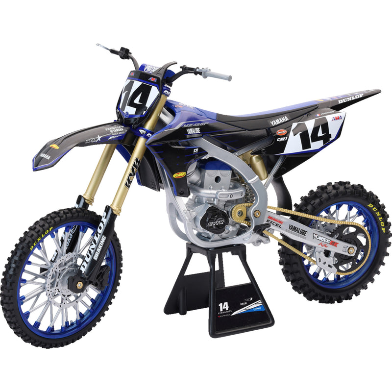 NEW RAY TOYS 7001-0065 49723 Yamaha Factory Race Team Bike dylan ferrandis - 1:6 scale - black/blue/gold