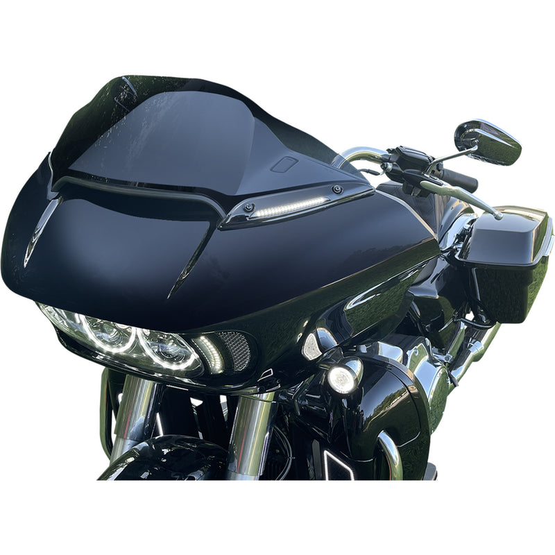 Custom Dynamics Windshield Trim - CD-RG-WT-AW2-B For Harley Road Glide 2015-2025