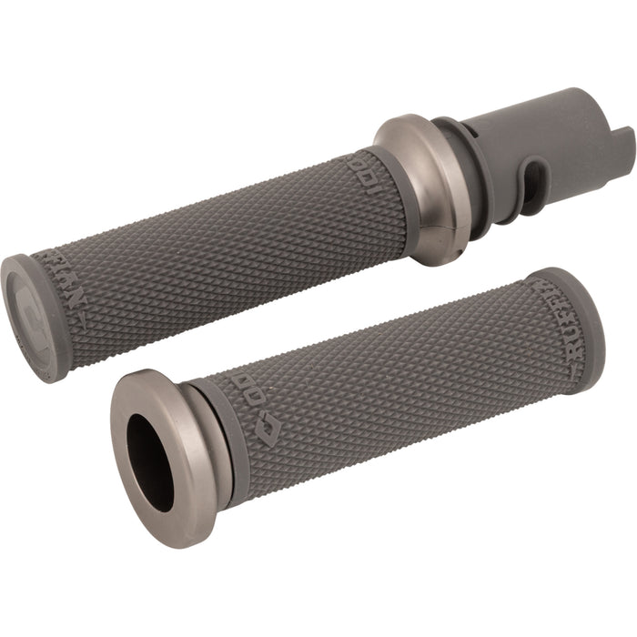 ODI 0630-3424 V30HTCH-H Ruffian Lock-On Street Grips cvo - graphite/gunmetal