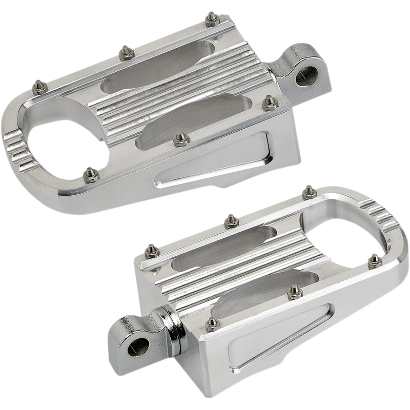 Biltwell Punisher Footpeg Polished Xl - 7006-303-01 For Harley 2008-2019