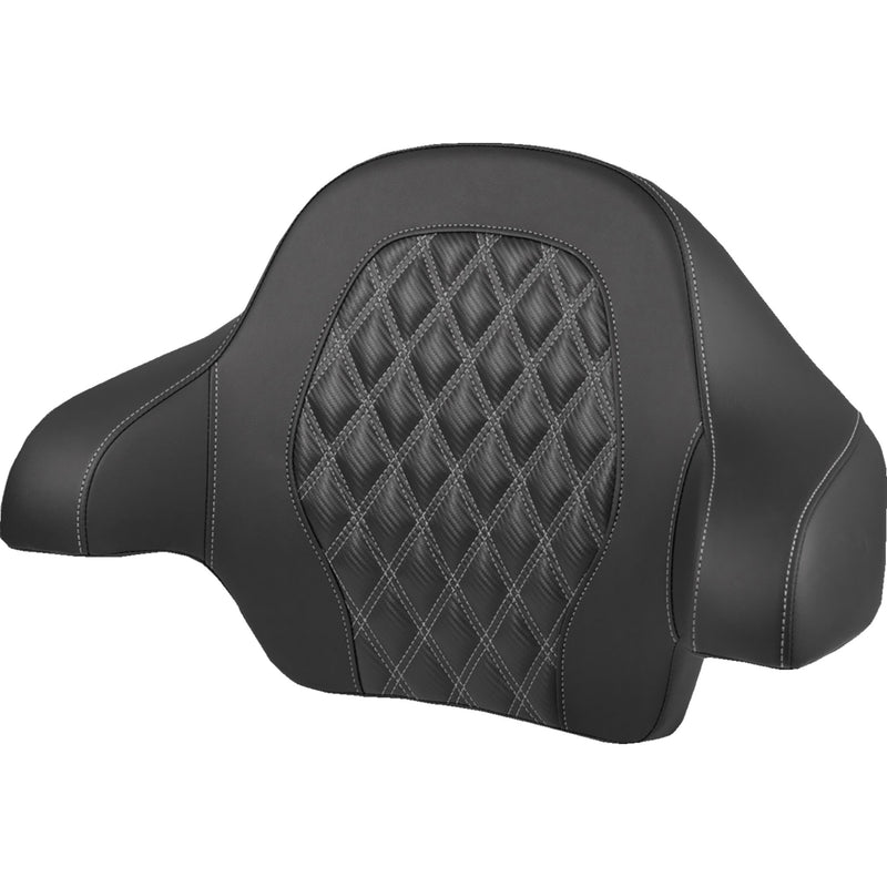 SADDLEMEN 0822-0704 814-07-20705 Tour Pak® Backrest Pad Tour-Pak® Backrest Pad - Lattice Stitch - Silver Stitch - FL '14-'25