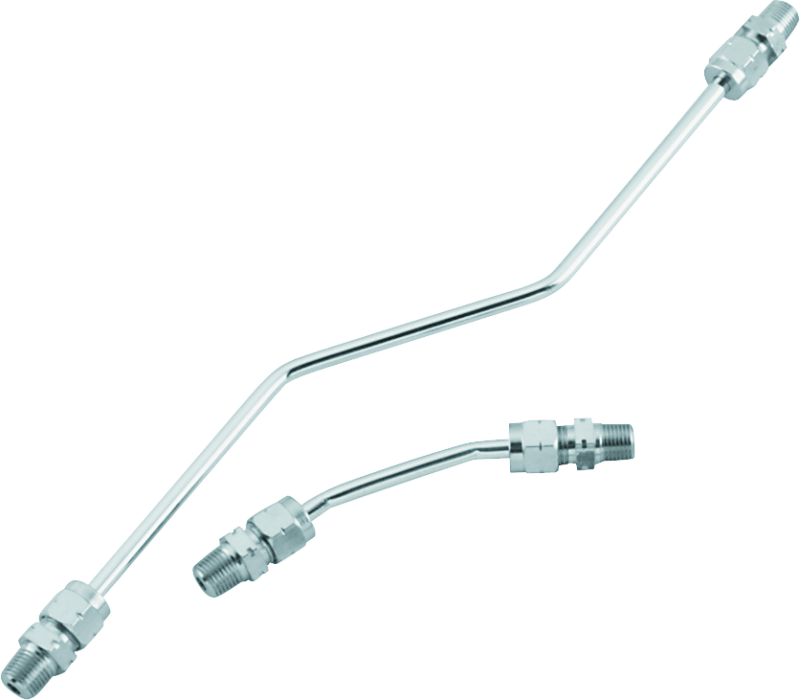 Bikers Choice 492651 66-84 Shovelhead Chrome Rocker Box Oil Line Set Replaces H-D 17506-66A - Photo - Primary