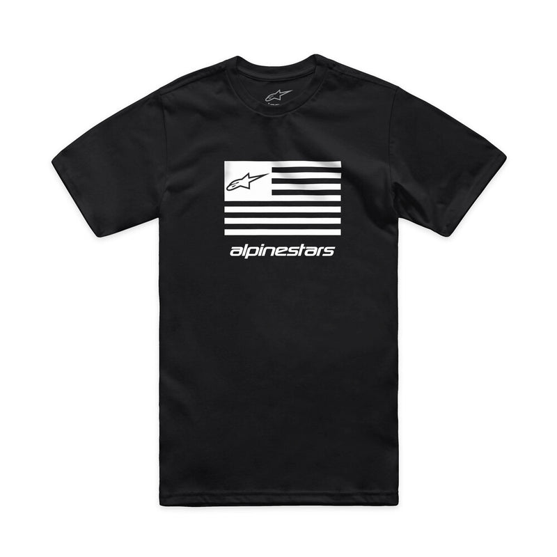 Alpinestars 482-76302S 1214-73130-1020-S FLAG CSF TEE BLACK/WHITE SM
