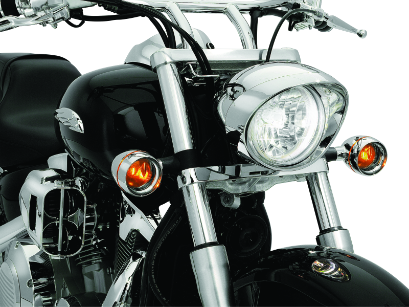 Kuryakyn 2270 Deep Dish Bezels With Smoke Lenses Red Light - User 1