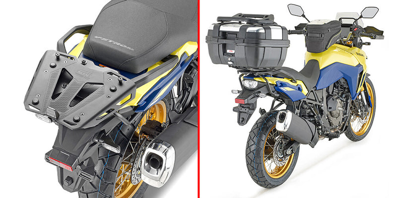 Givi Specific Rear Rack Monolock Monokey Black - SR3125 Suzuki 800DE Strom 800DE 2023-2025