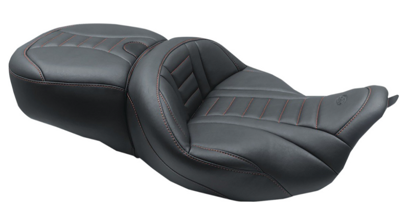 Mustang Deluxe Touring Seat - 79006AB For Harley Touring 2008-2025