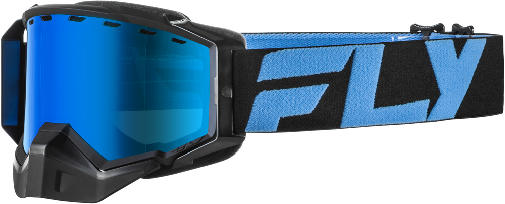 Fly Racing 37-50385 37-50385 ZONE SNOW GOGGLE BLK/BLU W/SKY BLUE MIR/BLUE LENS
