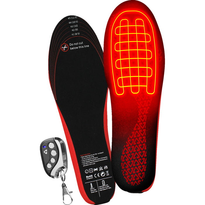 GERBING HEATED CLOTHING 3430-1074 GER-INS-3V-L-XL 3V Rechargeable Heated Insoles with Remote large/xl