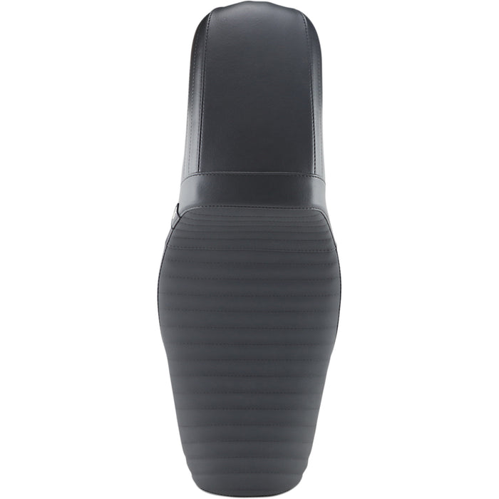 LE PERA 0803-0628 LK-591DLPTGP Kickflip Daddy Long Legs Seat - Pleated w/ Gripp Tape - Black - FX '06-'17