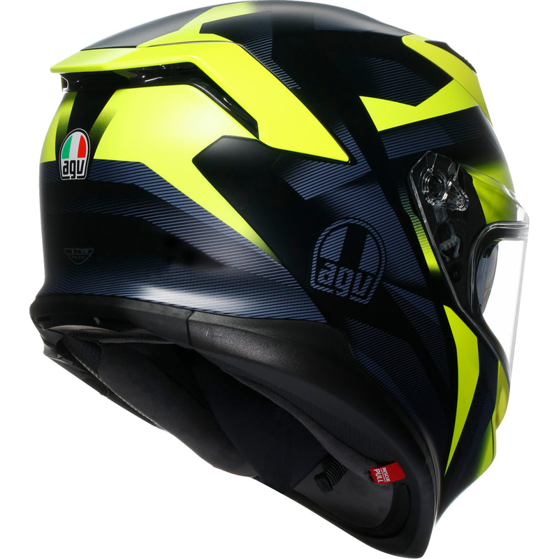 AGV K7 Glimpse Helmet - Matte Black/Yellow Fluo