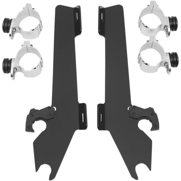 MEMPHIS SHADES 2321-0106 MEM8994 Fats/Slim Windshield Trigger-Lock Complete Mount Kit Batwing Trigger Lock Mounting Kit - VTX 1300