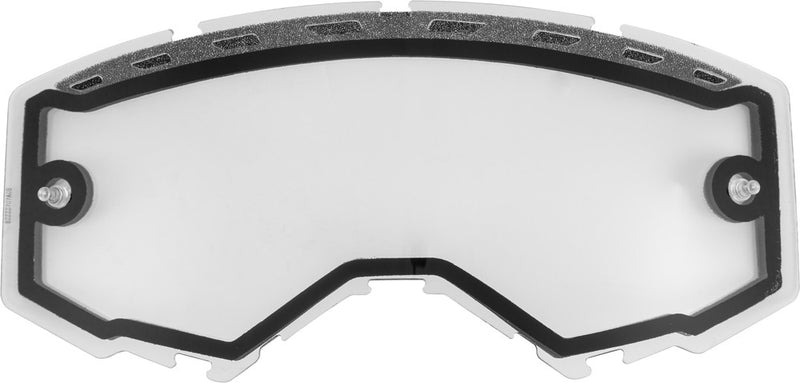 Fly Racing 37-5471 FLB-030 DUAL LENS W/VENTS AND POST CLEAR