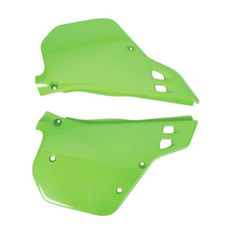 Polisport Side Panels KX125/250 Green - 8495700001 Kawasaki KX 125 / KX 250 1990-1991