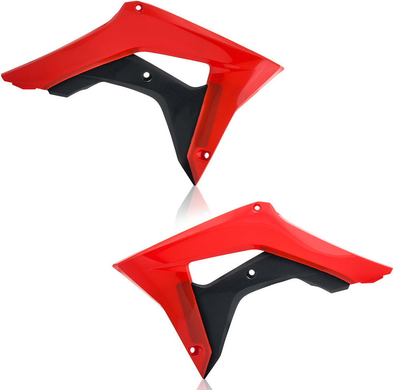 Acerbis Radiator Shroud RED Black - 2630661018 Honda CRF250R / CRF450R 2018-2022