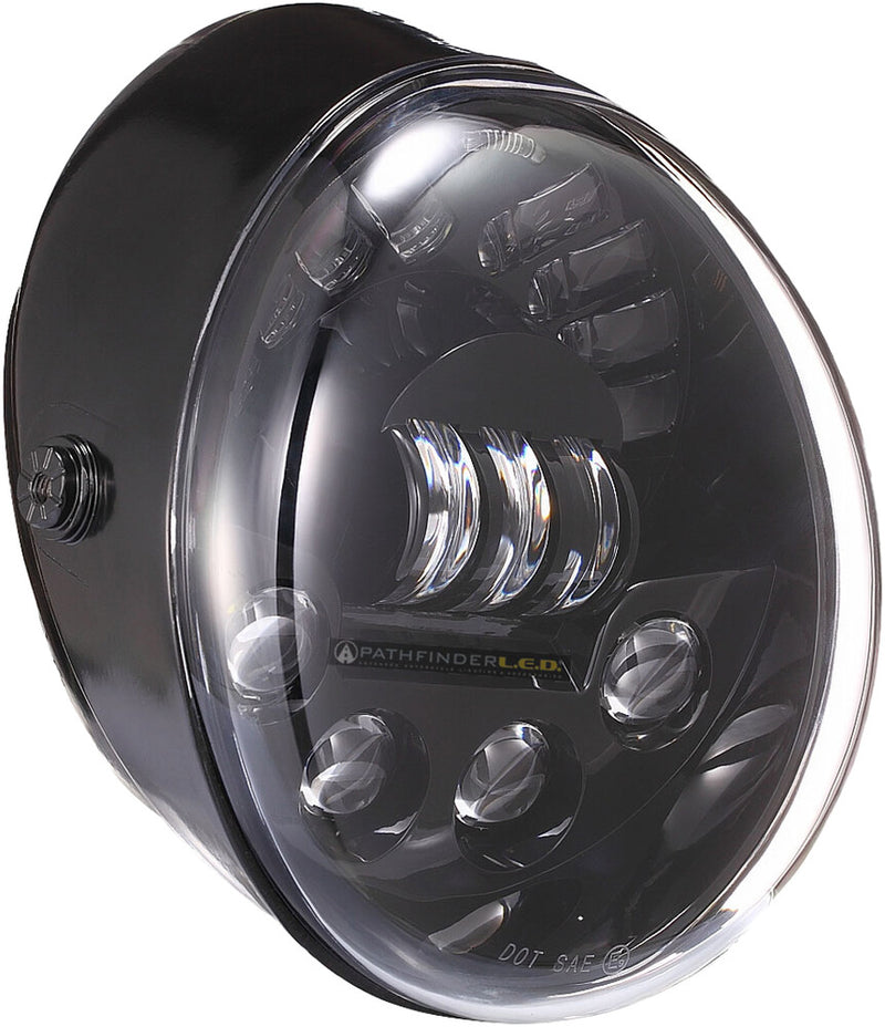 Pathfinder V-ROD Headlight Black - V2VRDB For Harley 2002-2017