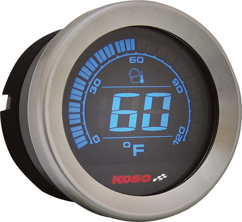 Koso North America Digital Gauge Cluster Silver Bezel Flht AND Fltr - BA050901 For Harley Touring 2004-2013
