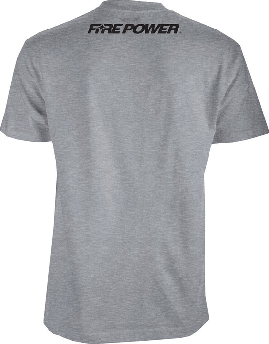 Fire Power 99-8111X 99-8111X FIRE POWER TEE GREY HEATHER XL