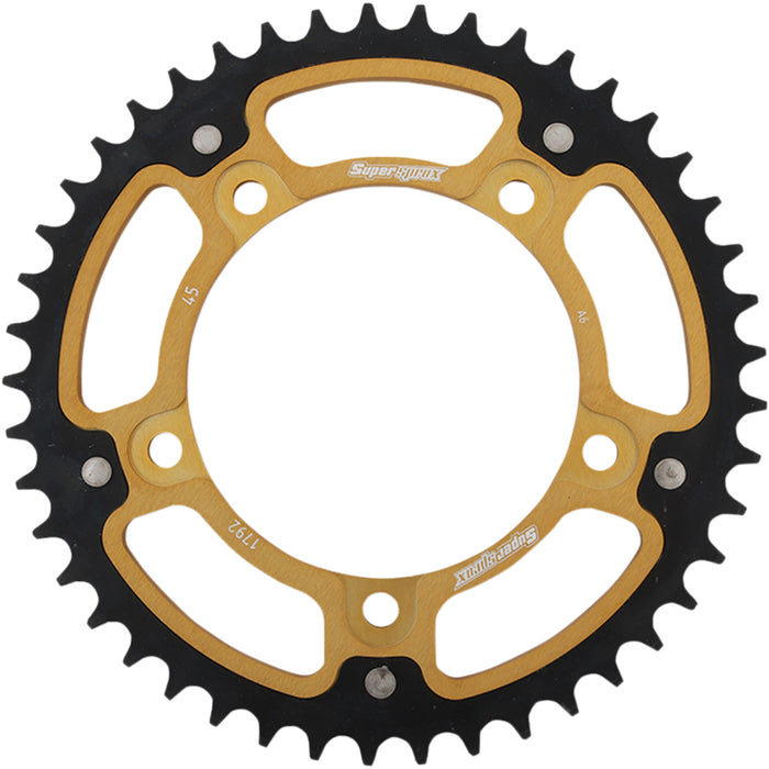 SUPERSPROX 1210-1958 RST-1792-45-GLD Stealth Rear Sprocket 45 tooth - gold - suzuki/triumph