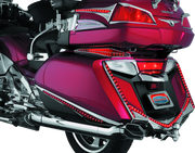 Kuryakyn 3236 L.e.d. Rear Fender Tip 12-17 GL1800 Chrome Red Lens - User 1