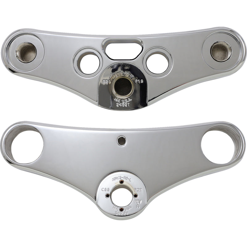 Hawg Halters 49 Mm Triple Tree Triple Tree 49 Mm Chrome - 49WGCR6-HFS For Harley Breakout 2013-2017