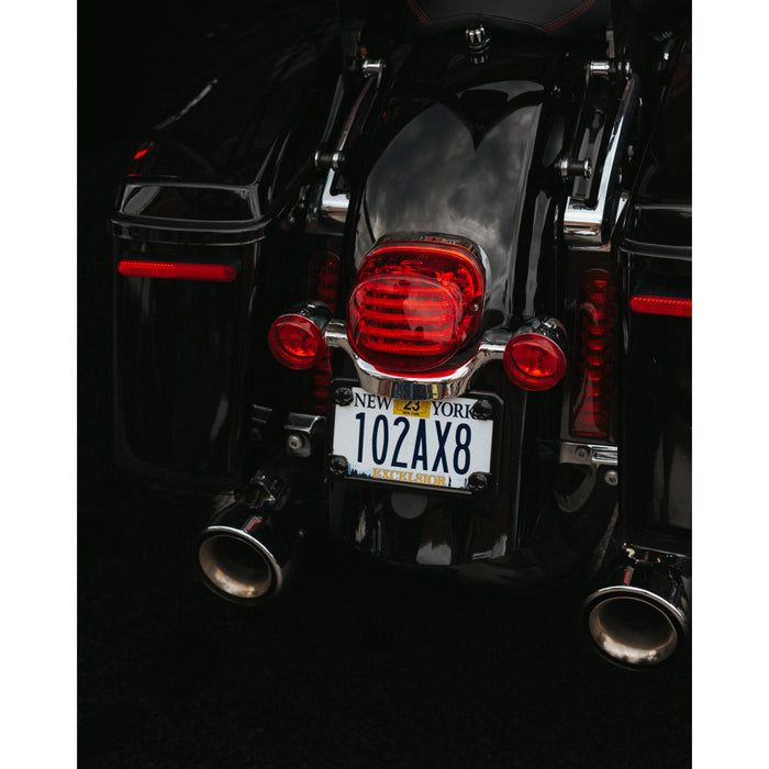 CUSTOM DYNAMICS 2010-1364 PB-TL-LP-R ProBEAM® Low-Profile LED Taillight Kit — with No Tag Light - without License Plate Illumination Window - Red