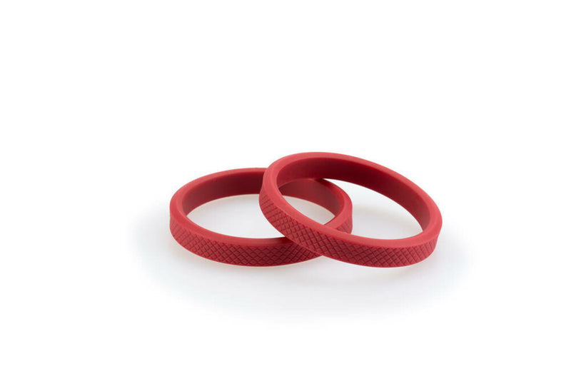 Puig Hi-tech Parts 561-3667R 3667R FRAME SLIDER RINGS VINTAGE RED