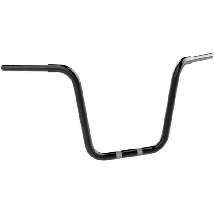 KHROME WERKS 0601-3246 300452 1-1/4" Fat Center Bobber Ape Handlebar - Ape Hanger - 14" - Black