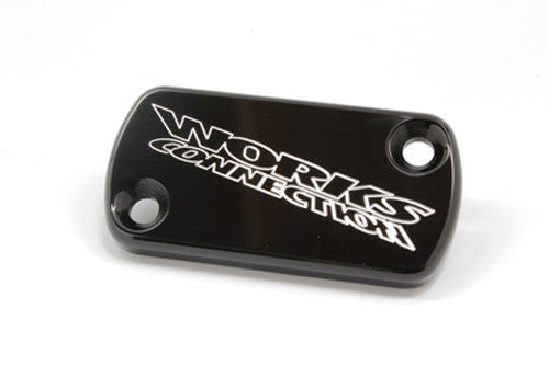 Works Billet Front Brake Cover Black RM KX - 21-115 For Kawasaki 400 / KLX400R 2003-2004 | Suzuki RM 125 / RM 250 1997-2003