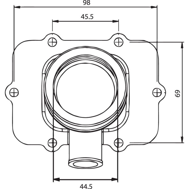 Kimpex Mounting Flange - 104586 Ski-Doo Snowmobiles 2004-2008
