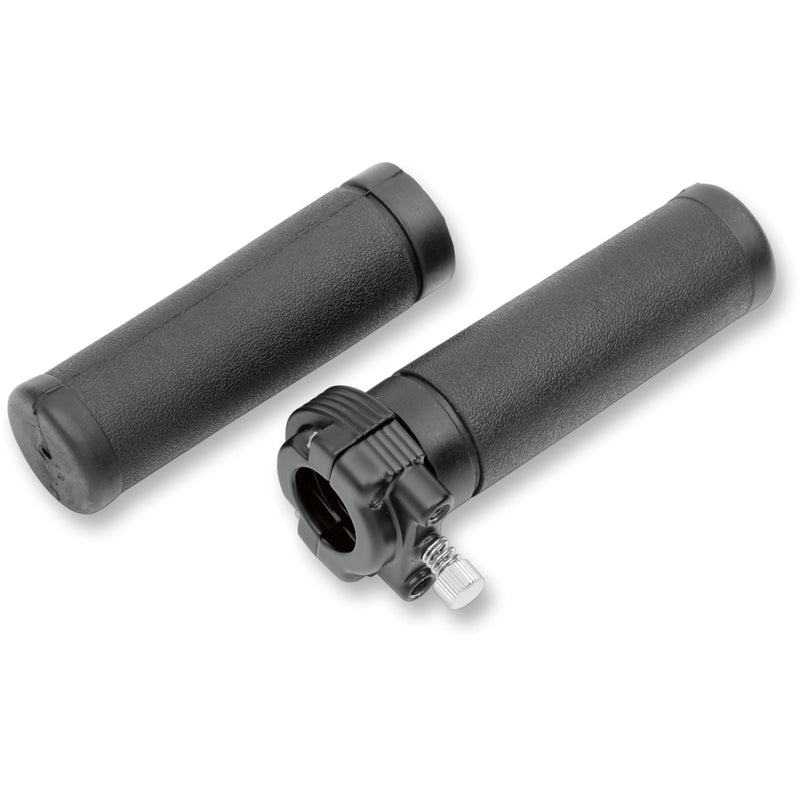 Drag Specialties Throttle Assembly Dual Cable Black For Harley Motorcycles 1982-1995