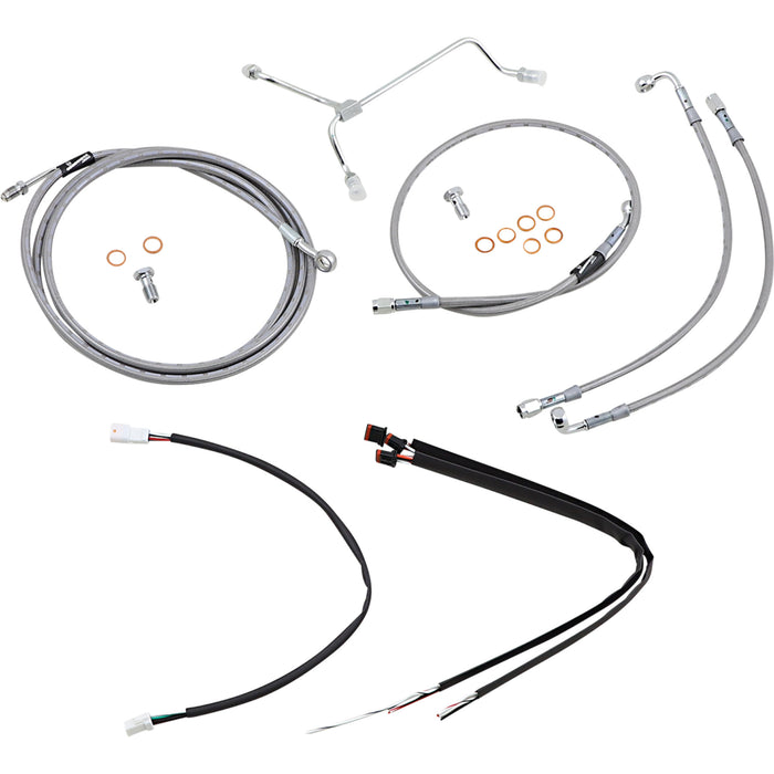 Burly Brand Complete Cable Kit - B30-1164 For Harley Touring 2017-2019