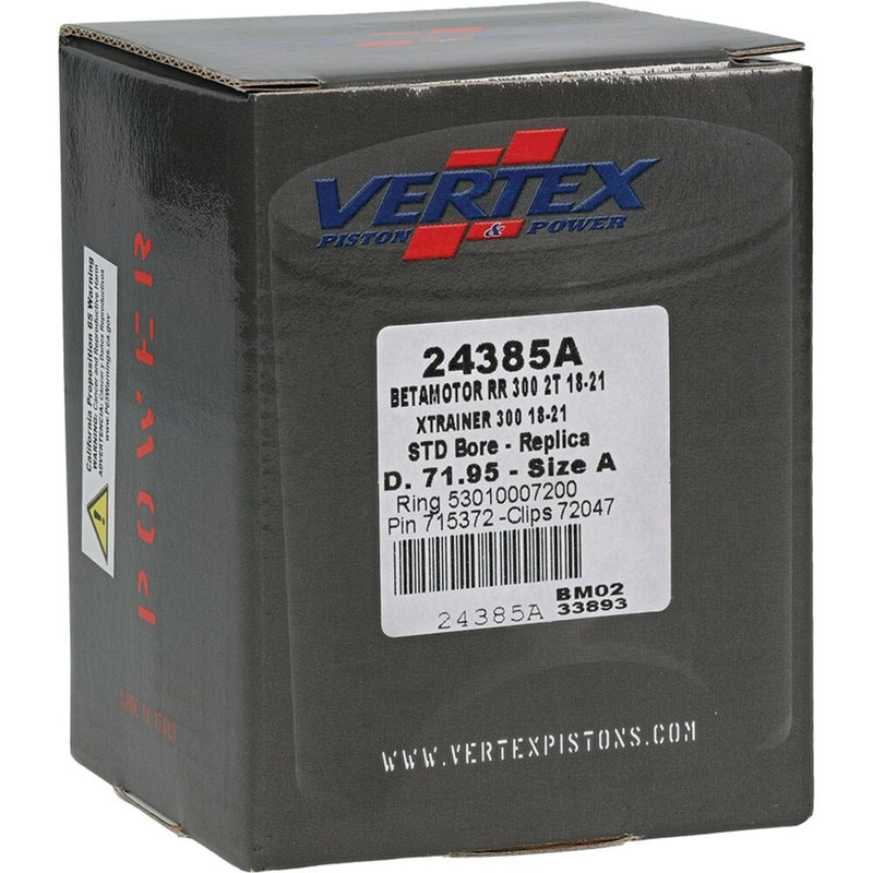 Vertex Piston Kit Cast 71.95/Standard - 24385A Beta 300 (2 Stroke) / 300 2018-2021