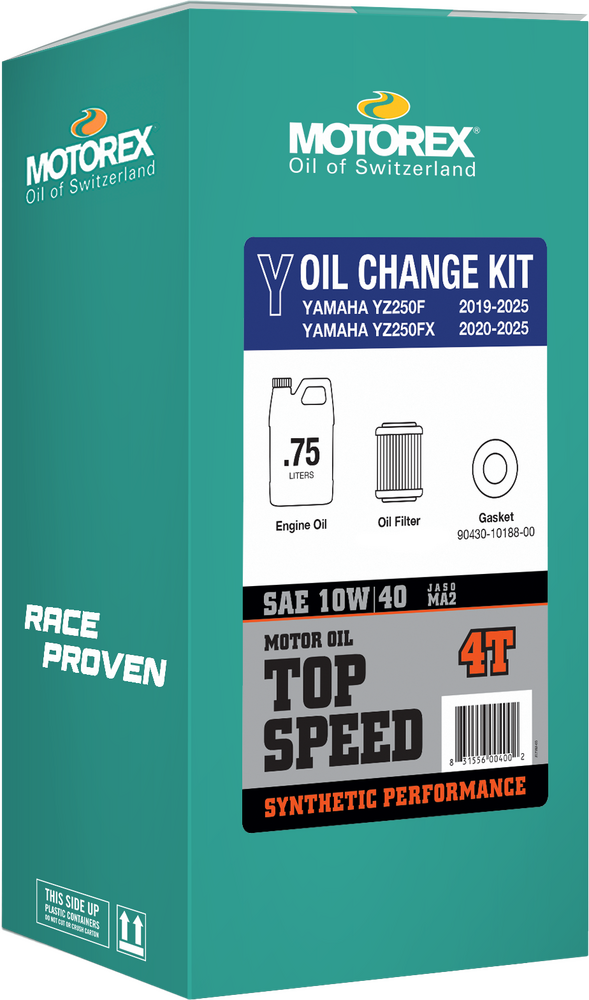 Motorex TOP Speed OIL Change Kit 0.75L 10W/40 - 311243 Yamaha YZ 250 2019-2026