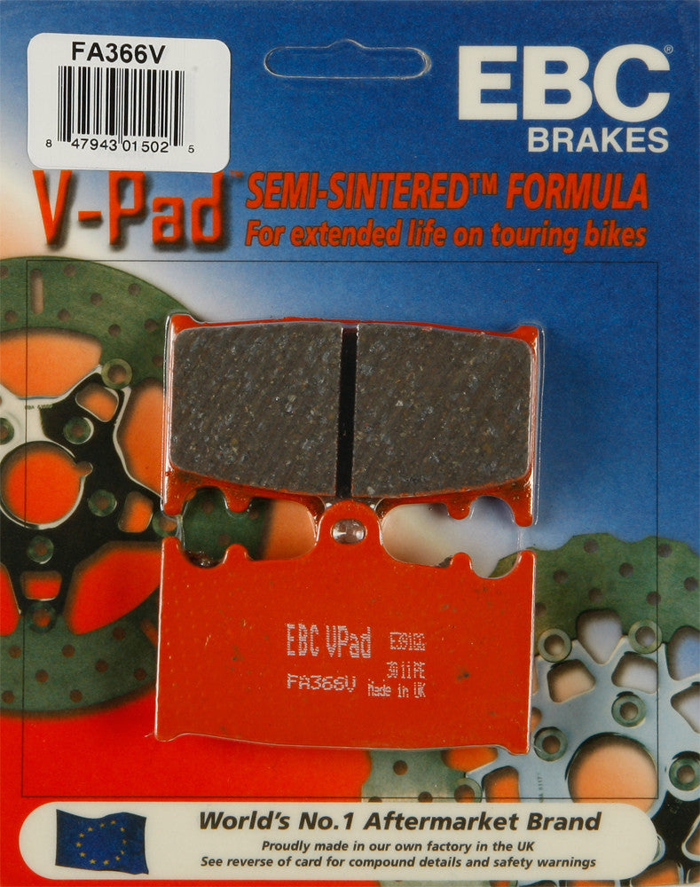 EBC Brake Pads V-Series - FA366V Suzuki Intruder / 1500 Boulevard / 1500 Boulevard C90T 2002-2009