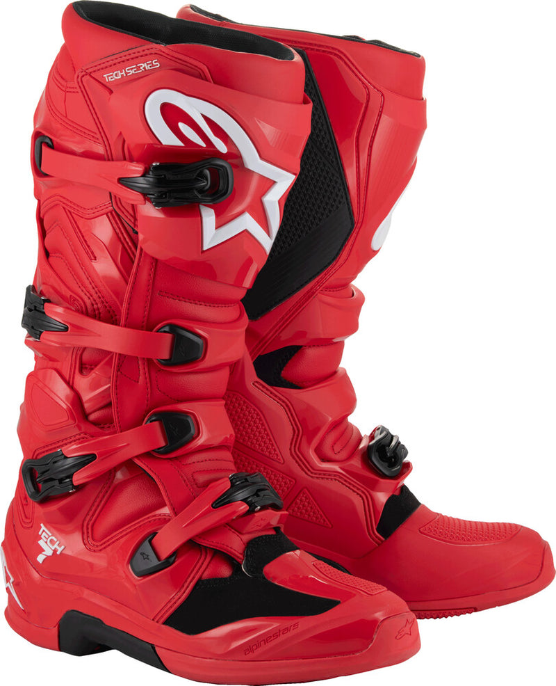 Alpinestars 482-0004307 2012025-3010-7 TECH 7 BOOTS BRIGHT RED 7