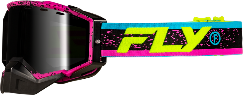 Fly Racing 37-50283 37-50283 ZONE SNOW GOGGLE PINK/BLK W/PINK MIRROR/ROSE LENS