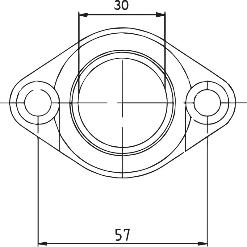 Parts Unlimited Mounting Flange - 07-100-24 Polaris Snowmobiles 1983-1990