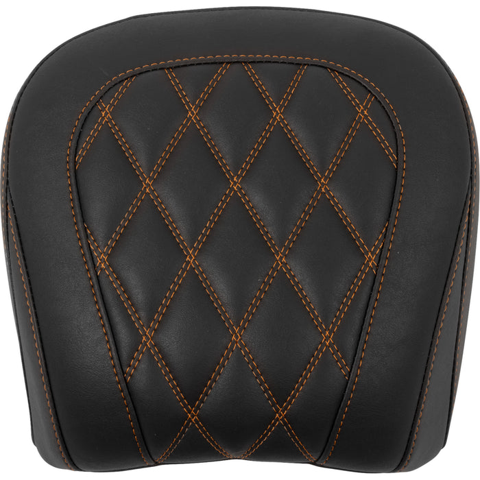 MUSTANG 0801-2025 88511MO Wide Tripper™ Passenger Seat Wide Tripper™ Seat - Passenger - Mandarin Orange Stitching - FLT/FLH '23-'25