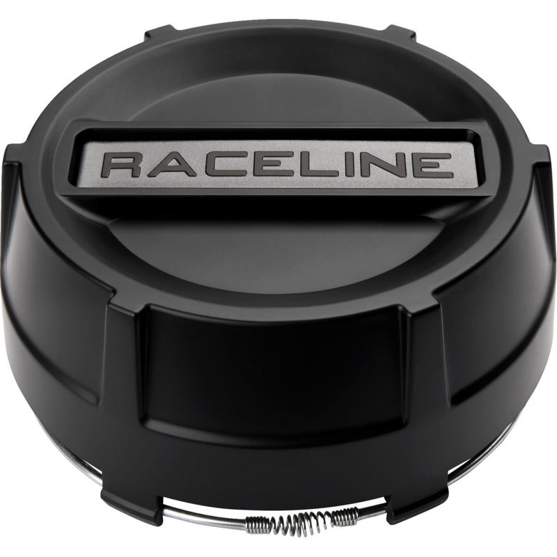 RACELINE WHEELS 0223-0287 CPR-A12BG-156 Center Cap - UTV Center Cap - Replacement - 4/137 | 4/156 - Black with Decal
