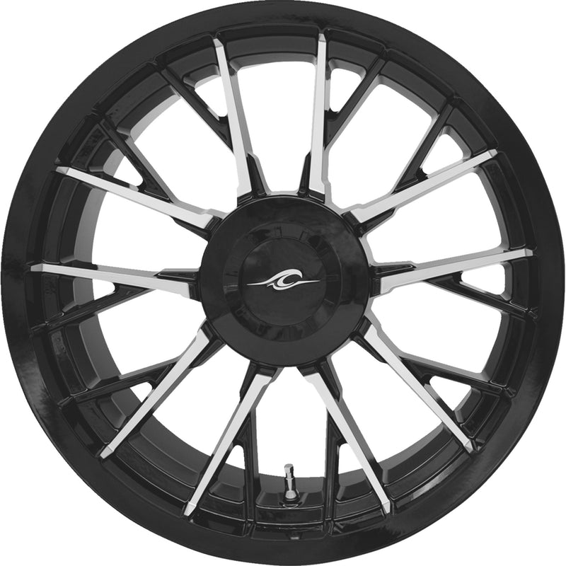 Coastal Moto Marlin 3D Wheel - 3D-MAR-187T-BM For Harley Touring 2009-2025