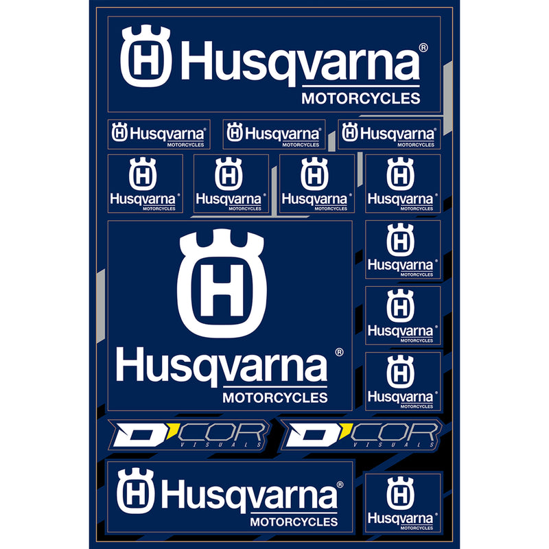 D'COR VISUALS 4320-2244 40-70-100 Decal Sheet husqvarna