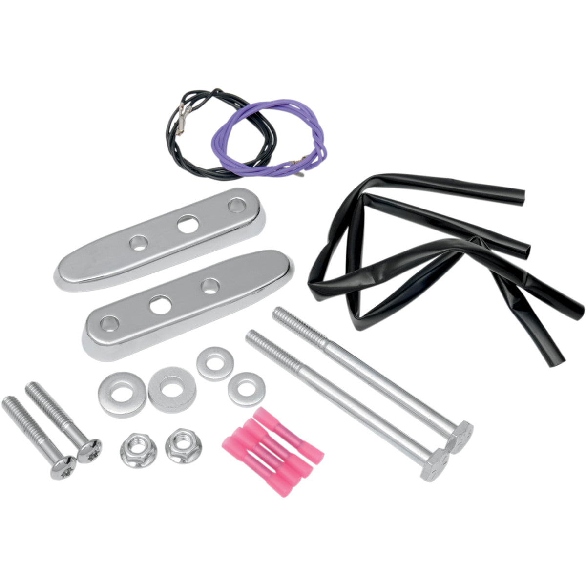 DRAG SPECIALTIES 2020-0409 Chrome Rear Turn Signal Relocation Kits Tur ...